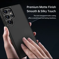 Rock Guard Touch Matte Series dėklas telefonui Samsung Galaxy S25 juodas