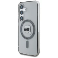 Dėklas Karl Lagerfeld Button Karl Head Printed Logo Magnetinis Samsung Galaxy S25 juodas