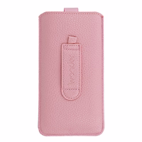 Dėklas telefonui WONDER Deko Pouch Case (Dydis XL) iPhone 15/15 Pro/iPhone 16/16 Pro/Samsung S24/S24 Plus/S25/S25 Plus/A53/A55 5G rožinis