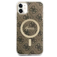 Guess GUHMN61H4STW iPhone 11 6.1" rudas/rudas kietas dėklas 4G MagSafe