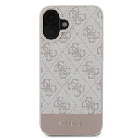 Guess 4G apatinė juostelė dėklas telefonui iPhone 16 Plus 6.7" - rožinė