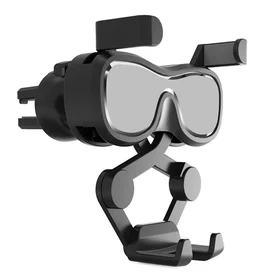 Gravity išmaniojo telefono automobilinis laikiklis ventiliacijos angai su oro gaivikliu, sidabrinis (YC06)