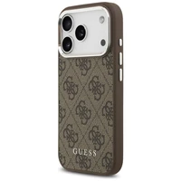Guess 4G Classic Logo Magnetinis dėklas telefonui iPhone 17 Pro - rudas