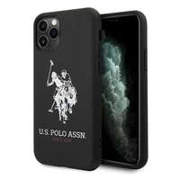 US Polo USHCN65SLHRBK iPhone 11 Pro Max juodas Silicone Collection