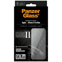 PanzerGlass Ceramic II Ultra-Wide Fit EasyAligne grūdintas stiklas iPhone 17 Pro Max
