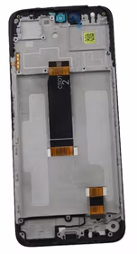 Ekranas Xiaomi Redmi 13 4G/5G/Poco M6 4G su lietimui jautriu stikliuku ir rėmeliu Black originalus (service pack)