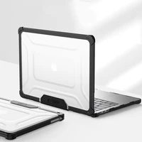 Tech-Protect SmartShell Pro dėklas MacBook Air 13" 2023-2025 M2 / M3 / M4 - permatomas ir juodas