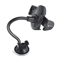 FORCELL F-GRIP Oval 27 cm automobilio laikiklis priekinio stiklo / prietaisų skydelio / oro angai juodas