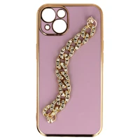 Trend dėklas Iphone 13 dizainas 4 rožinis