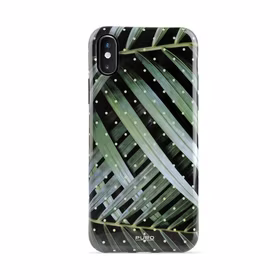PURO Glam Tropical Leaves - dėklas iPhone Xs / X (Brilliant Leaves)