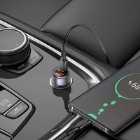 Automobilinis įkroviklis Borofone BZ20 PD20W+QC3.0 38W juodas