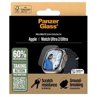 PanzerGlass Ultra-Wide Fit Ultra Apsauginis stiklas temperuotas Apple Watch Ultra 2 - skaidrus