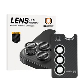 Grūdintas stiklas Tel Protect 3D objektyvo Aramid serija kamerai Samsung Galaxy S25 (3 objektyvai)