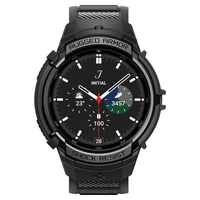 Spigen Rugged Armor Pro dėklas su dirželiu Samsung Galaxy Watch 6 Classic (47mm) - juodas