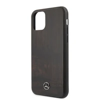 Mercedes Wood Line Rosewood dėklas iPhone 11 Pro - rudas