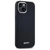 DKNY Paprastas logotipas magnetinis iPhone 15 dėklas - juodas