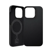 Benks Magnetinis Apsauginis Air Kevlar Dėklas telefonui su PC rėmu 600D (E065) skirtas iPhone 16 Pro juodas
