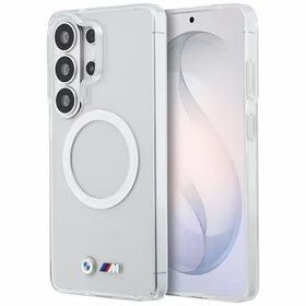 BMW IML Shockproof Metal Logo MagSafe Dėklas for Samsung Galaxy S26 Ultra - skaidrus