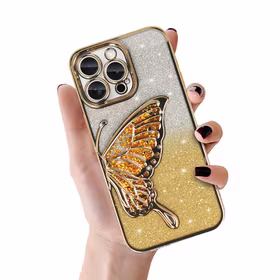 Tel Protect Butterfly vandens dėklas telefonui Iphone 13 Pro auksinis