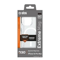 SBS Extreme Mag D3O Magnetinis Dėklas iPhone 16 Pro Max - Skaidrus