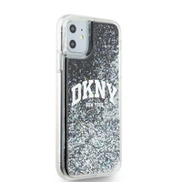 DKNY Liquid Glitter Big Logo dėklas iPhone 11 / Xr - juodas