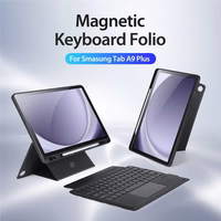 Dux Ducis "DK Series" belaidė klaviatūra Samsung X210 / X216 / X218 Tab A9 Plus 11 juoda