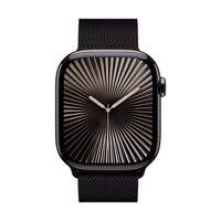 Crong Milano Steel - Stainless Steel dirželis Apple Watch 44/45/46/49 mm (juodas)