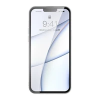 Baseus matinio stiklo dėklas iPhone 13 Pro Max kietas dėklas su geliniu rėmeliu skaidrus (ARWS000202)