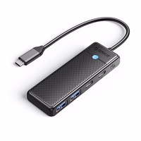 Hub USB-C Orico PAPW2AC-C3 prijungimo stotelė 2x USB-A 3.0 + 2x USB-C 3.0 - juoda