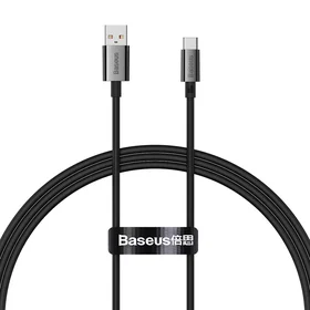 Baseus kabelis Superior USB - USB-C 1,0m klasterinis juodas 100W