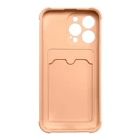 Card Armor dėklas maišelis iPhone XS Max kortelės piniginė silikoninis šarvas oro pagalvė - rožinė
