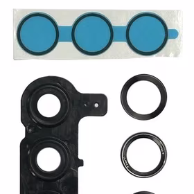 Samsung S936 S25 Plus kameros stikliukas su rėmeliu Black ORG