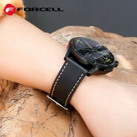 FORCELL F-DESIGN FS21 ekologiškos odos dirželis SAMSUNG laikrodžiui 22 mm rudas