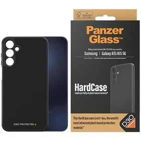 PanzerGlass HardCase su D3O® Bio ir karinio lygio sertifikatu Samsung Galaxy A15 / A15 5G - skaidrus ir juodas