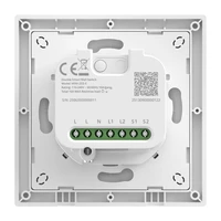 SONOFF MINI-2GS-E Matter dviejų kanalų sieninis jungiklis