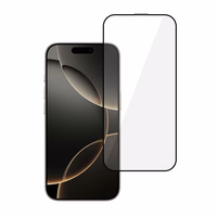 Tel Protect Full Glue 6D grūdintas stiklas Iphone 16 Pro Max juodas