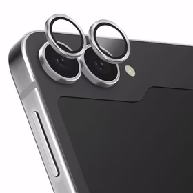 Uniq Optix Aliuminio Tempered Glass lęšio apsaugai su aplikatoriumi Samsung Galaxy Z Flip 6 - baltas