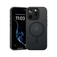 Benks magnetinis Lucid Armor dėklas (B065) Iphone 16 Pro telefonui juodas (su kameros valdymo mygtuku)