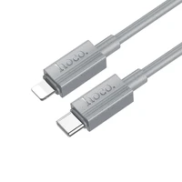 Kabelis USB-C į Lightning Hoco PD 27W 1 m X107 pilkas