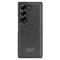 Audi dirbtinės odos magnetinis dėklas Samsung Galaxy Z Fold 6 - juodas