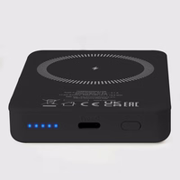 SBS TEBB5000MAG1CK Belaidė išorinė baterija 5000 mAh USB-C, suderinama su MagSafe - juoda