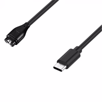 Magnetinis įkroviklis Garmin išmaniesiems laikrodžiams su USB-C - juodas
