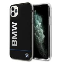 BMW Signature spausdintas logotipas dėklas iPhone 11 Pro Max - juodas