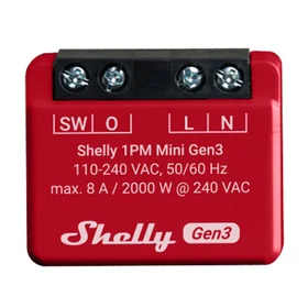Shelly 1PM Mini Gen3 valdiklis, WiFi/Bluetooth