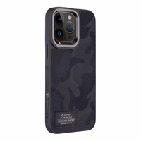 Tactical Camo Troop Dėklas for Apple iPhone 14 Pro Max Juodas