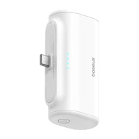 Išorinė baterija Baseus Compact 5000mAh, 20W, USB-C (balta)