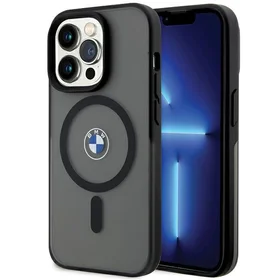 BMW IML Signature magnetinis dėklas telefonui iPhone 15 Pro - juodas