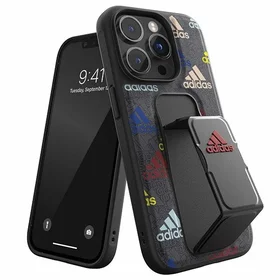 Adidas SP Dėklas telefonui Grip iPhone 14 Pro juodas/juodas/spalvingas 50251
