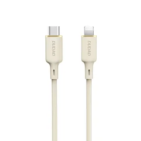 Dudao L7SCL USB-C - Lightning kabelis 30W 2m - smėlio spalvos