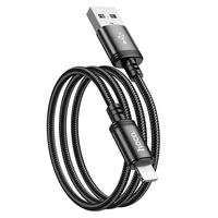 Kabelis USB A į Lightning Hoco 2,4A 1 m X89 juodas